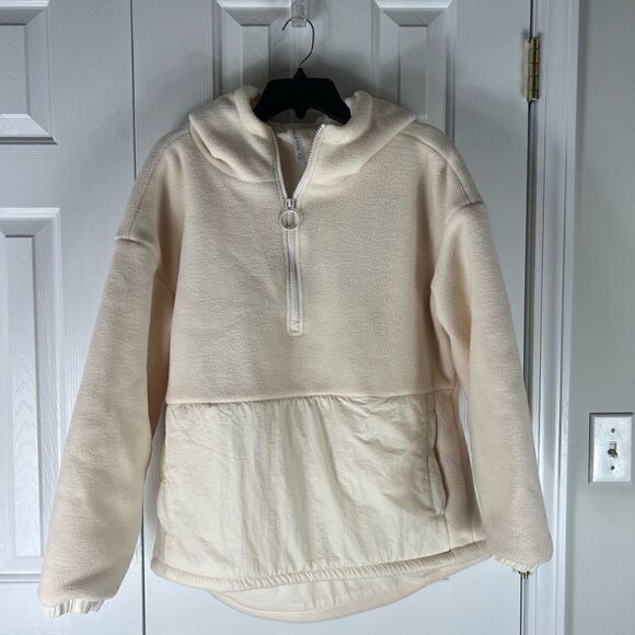 Fabletics Tops - Fabletics Womens Cream Heavy Pullover Size M